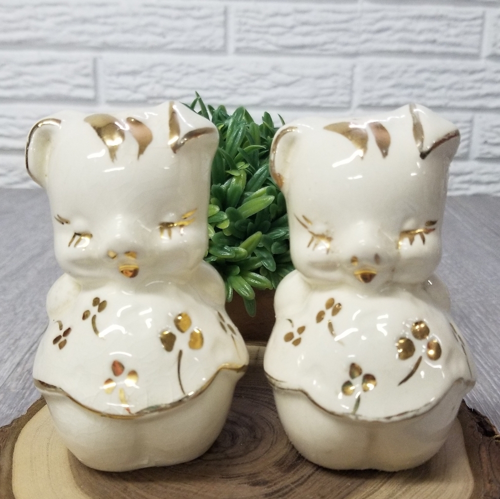 Vintage pig salt and pepper shakers